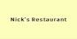 Nick's Restaurant logo