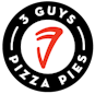 Three Guys Pizza Pies logo