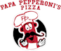 Papa Pepperoni Pizza logo
