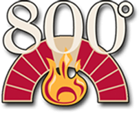 800 Degrees Lima Road Location Logo