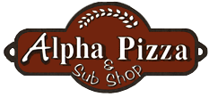 Alpha Pizza & Sub Shop logo