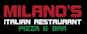 Milano's Italian Restaurant Pizza & Bar logo