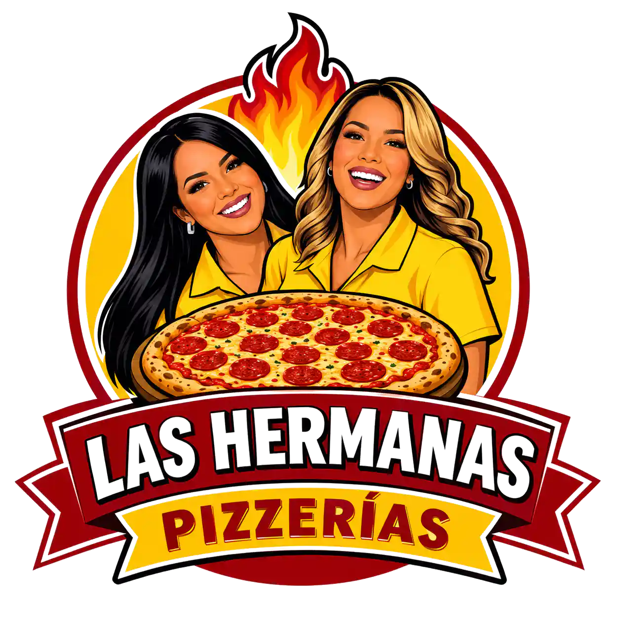 Las Hermanas Pizzeria 2 logo