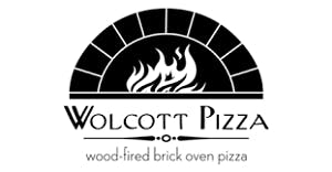 Wolcott Pizza Wood Fired Brick Oven Logo
