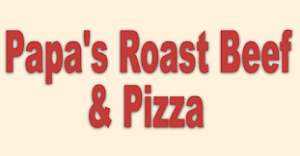 Papa's Roast Beef & Pizza logo
