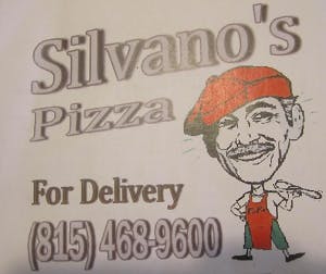 Silvano's Pizza Logo