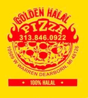 Golden Halal Pizza Logo