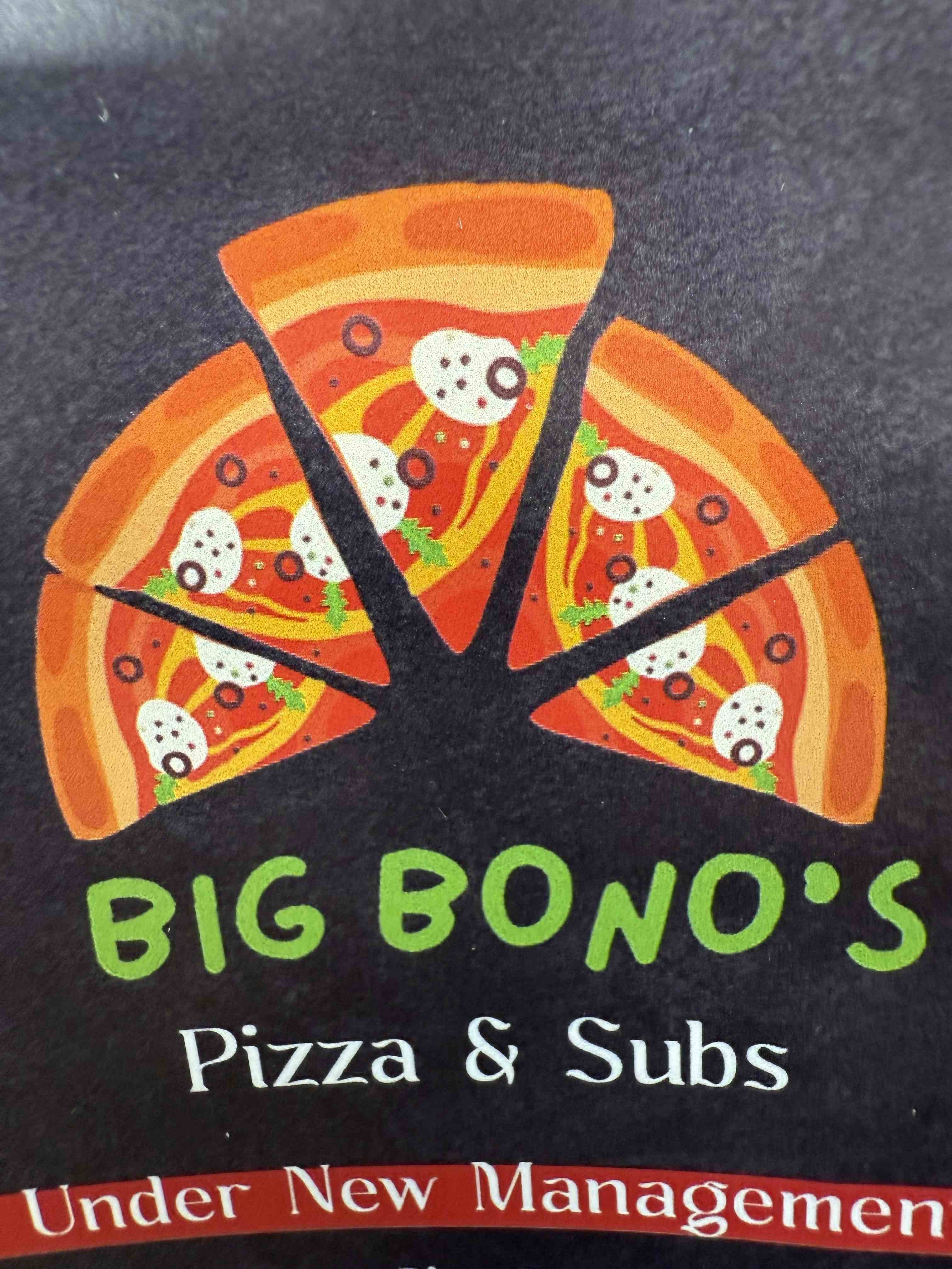 Big Bono's Pizza and Subs logo