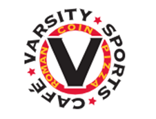 Varsity Sports Cafe & Roman Coin Pizza logo