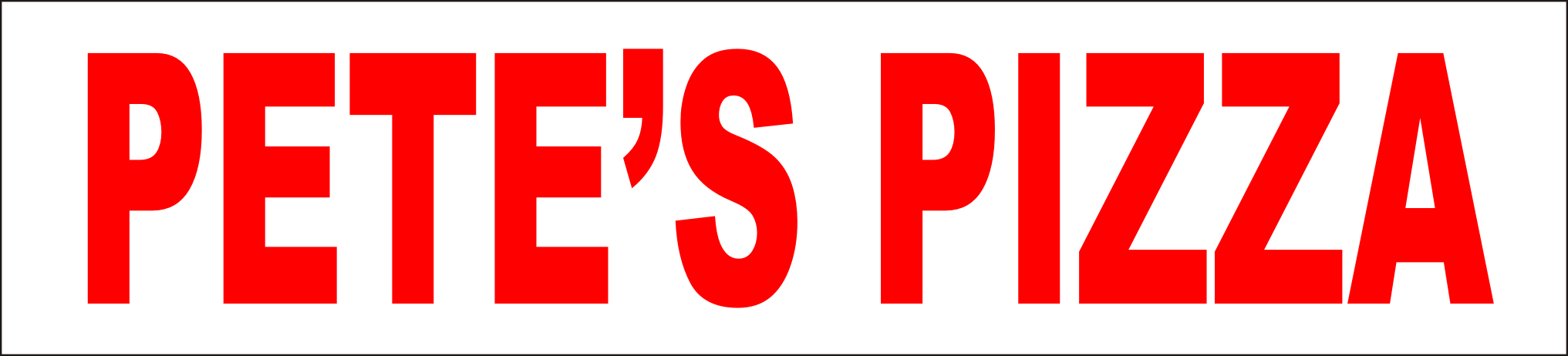 Original Pete's Pizza & Wings logo