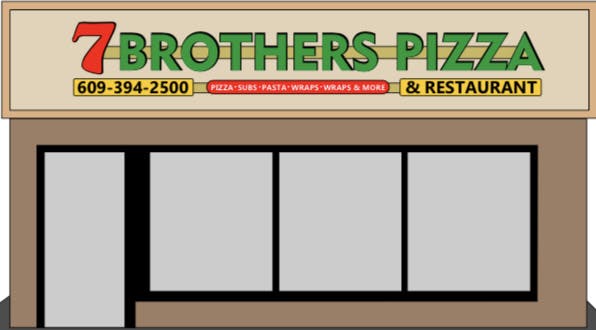 7 Brothers Pizza Logo