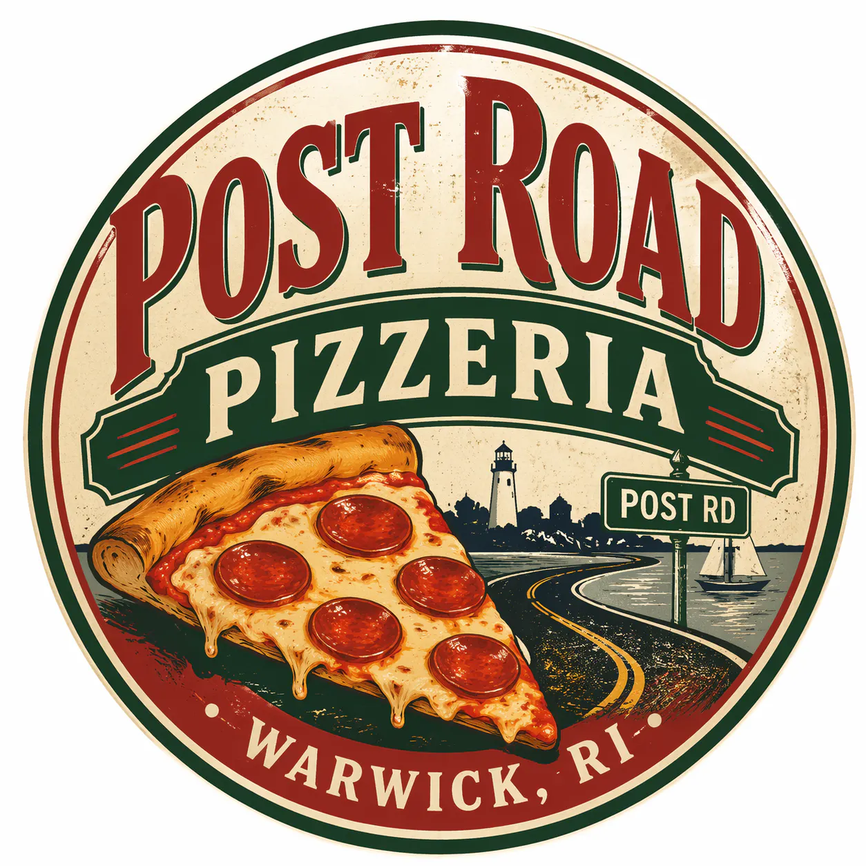 Post Road Pizza Logo