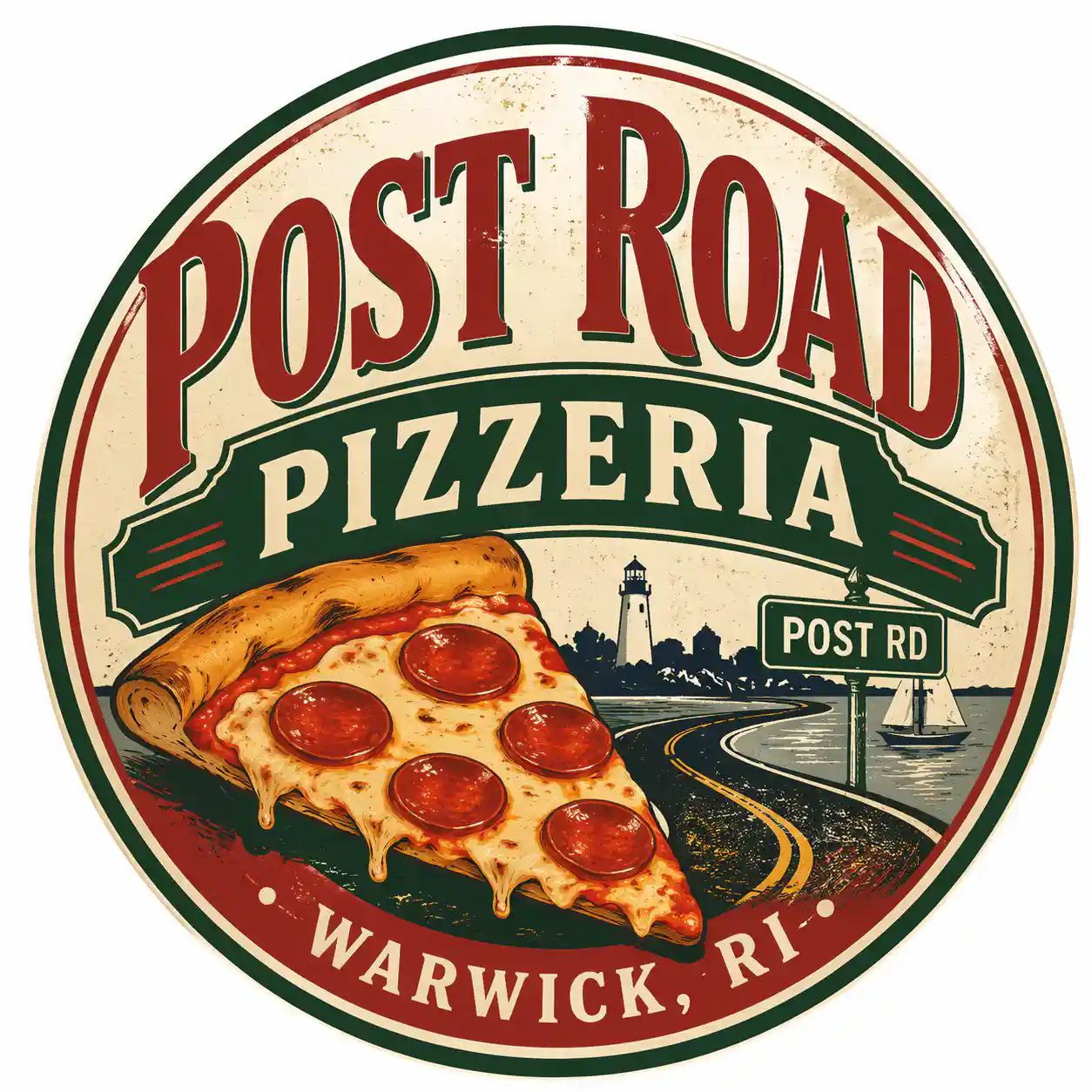 Post Road Pizza logo