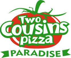 Two Cousins Pizza Paradise logo