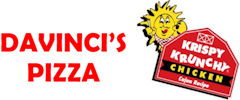 DaVinci's Pizza & Krispy Krunchy Chicken logo