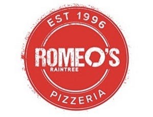 Romeo's Raintree Pizzeria Logo