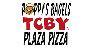 Poppy's Bagels Pizza & TCBY logo