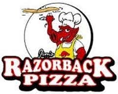 Jim's Razorback Pizza logo