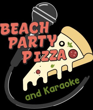 Beach Party Pizza Logo