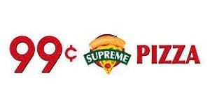 99 Cent Supreme Pizza