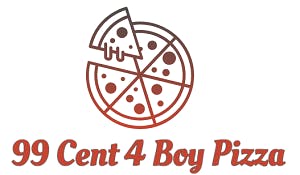 99 Cent 4 Boy Pizza Logo