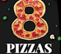 8 Pizzas logo