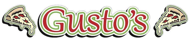 Gusto's Pizzadd logo