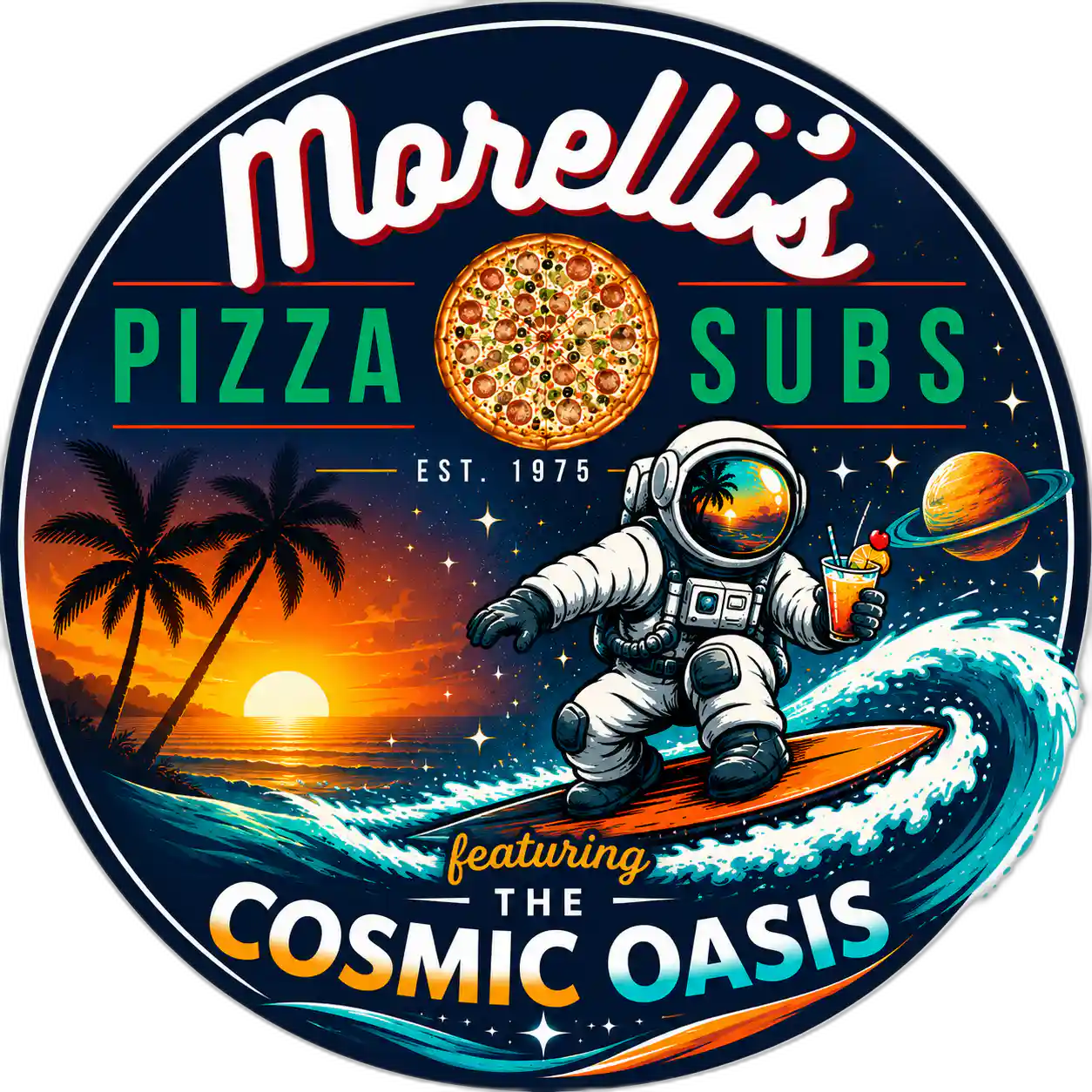 Morelli's Pizza & Subs logo