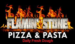 Flamin' Stone Pizza & Pasta logo
