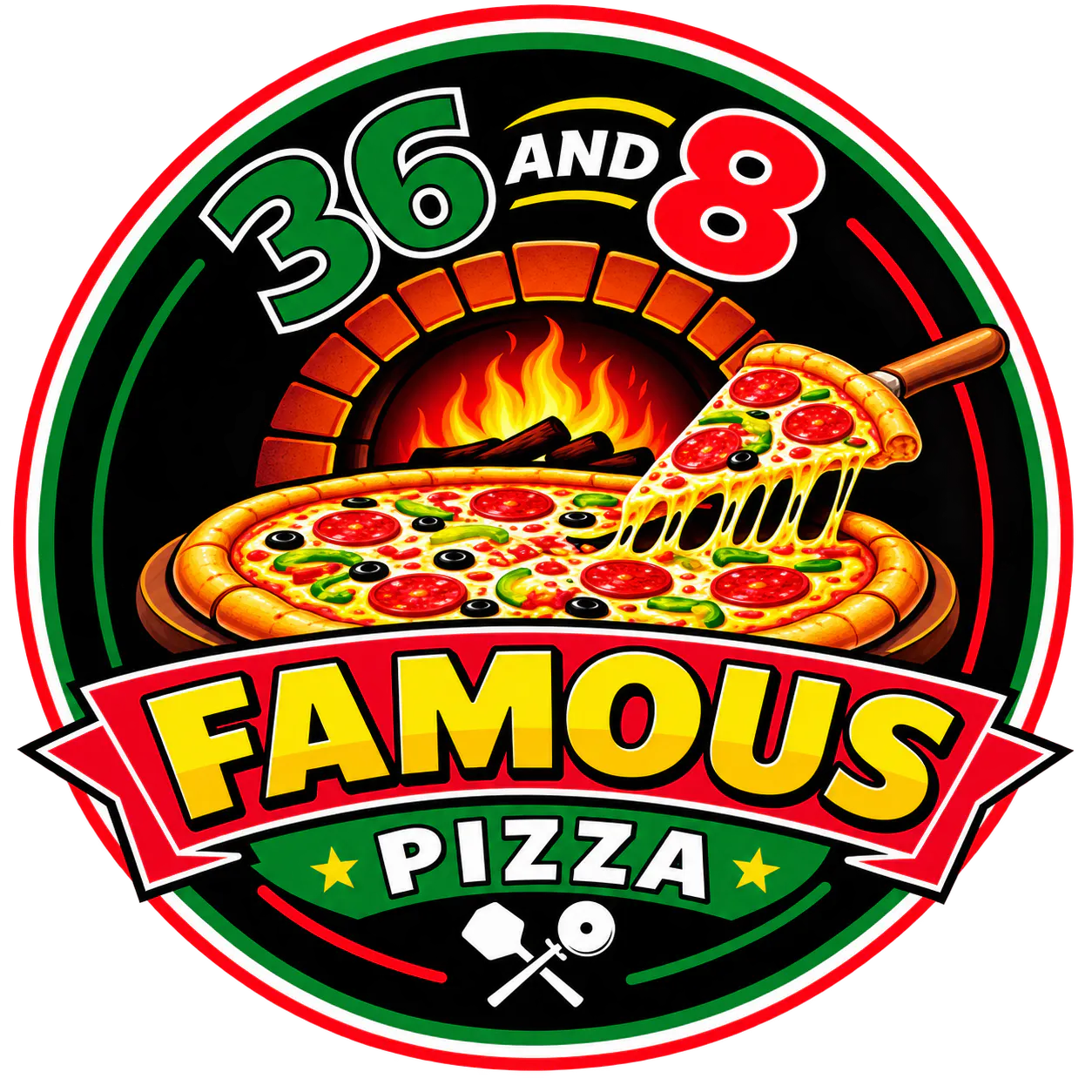 36 and 8 Famous Pizza